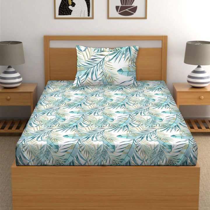 BELLA CASA FASHION BEDSHEET Single Bedsheet Set 100% Premium Cotton Multi Colour [Pack of 2 Bedsheet Set] - Orra Collection