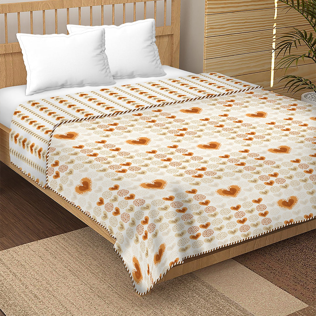 BELLA CASA FASHION Dohar Double Dohar/AC Blanket Reversible Cotton | Size: 228 X 254 CM - Finland Collection