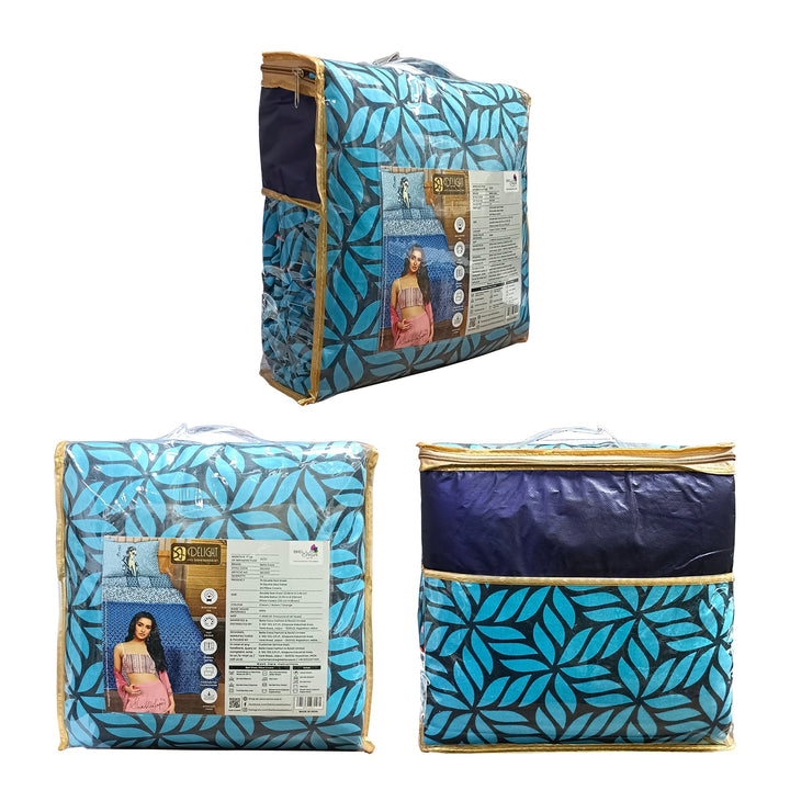 Bella Casa Fashion & Retail Ltd  150 TC  Cotton Brown Colour  King Size 1 Double Bedsheet with 2 Pillow Covers and One Double Dohar - Delite Collection