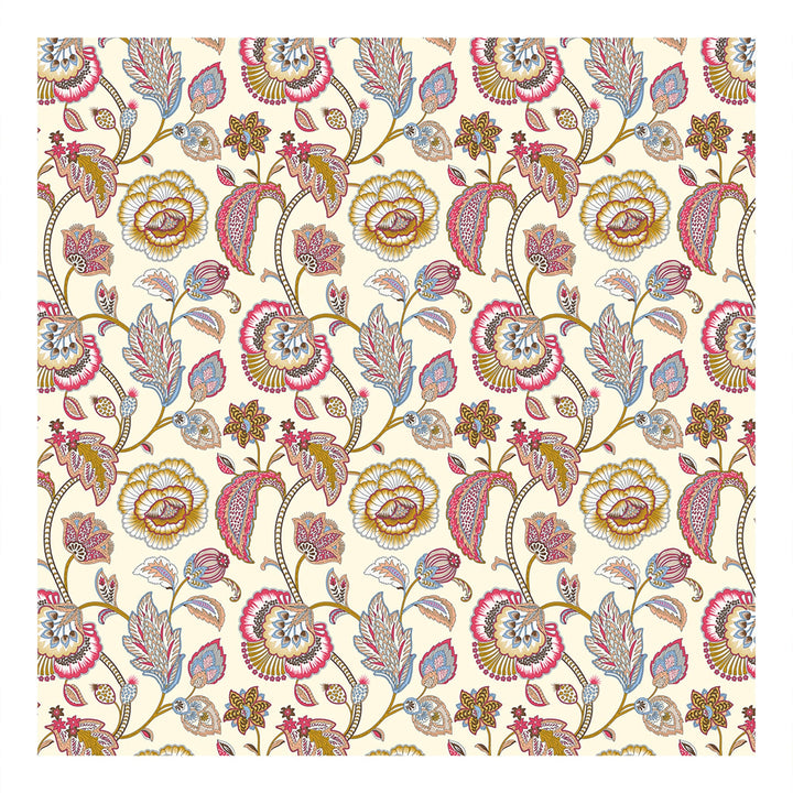 Bella Casa Fashion & Retail Ltd  BEDSHEET Double Bedsheet King Size 100 % Cotton Floral Yellow Colour Bedsheet with 2 Pillow Covers - Radiant Collection