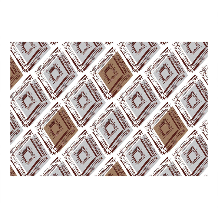 Bella Casa Fashion & Retail Ltd  BEDSHEET Double Bedsheet King Size Cotton Abstract Brown Colour with 2 Pillow Covers - Genteel Collection