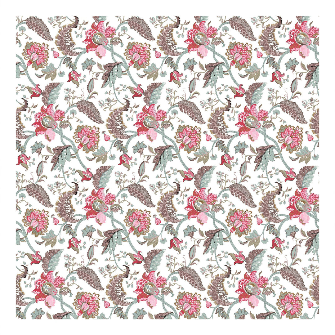 Bella Casa Fashion & Retail Ltd  BEDSHEET Double Bedsheet King Size Cotton Floral Pink Colour with 2 Pillow Covers - Genteel Collection