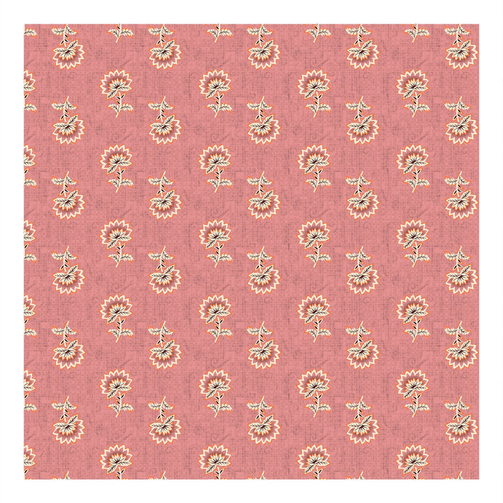 Bella Casa Fashion & Retail Ltd  BEDSHEET Single Cotton Abstract Pink Colour Bedsheet with 1 Pillow Cover- Cuddle Collection