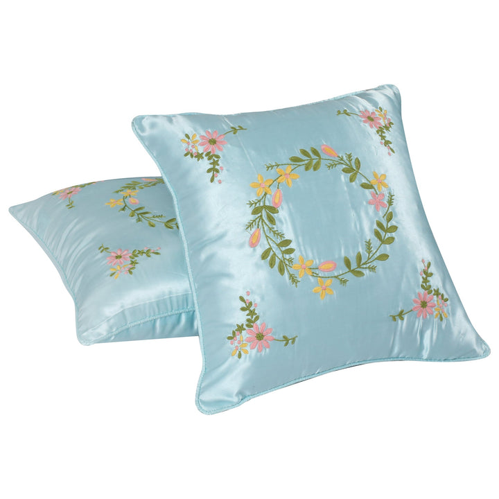 Bella Casa Fashion & Retail Ltd  Cushion Cover Utsav Polyester Embroidered Cushion Covers Pack of 2