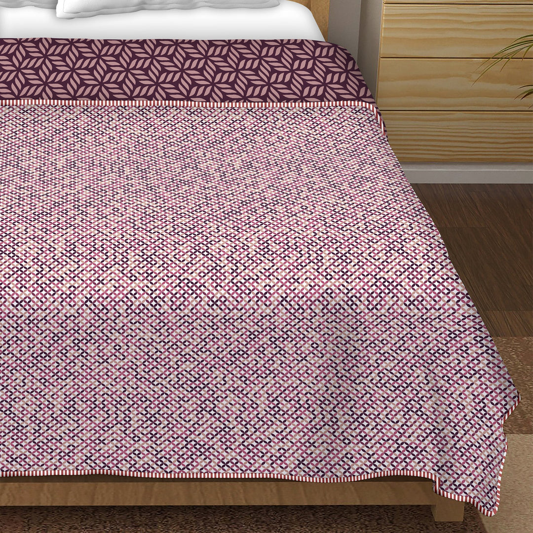 Double Dohar/AC Blanket Reversible Cotton | Size: 228 X 254 CM - Finland Collection