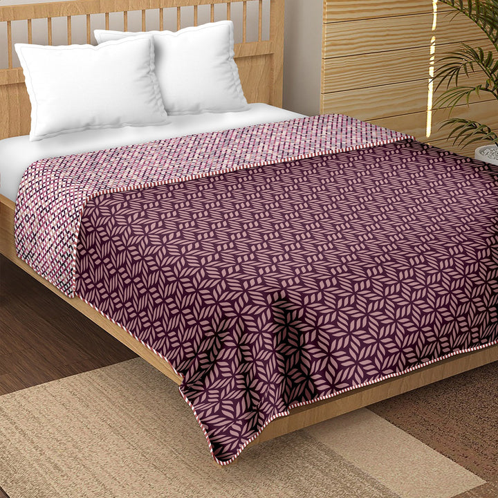 Double Dohar/AC Blanket Reversible Cotton | Size: 228 X 254 CM - Finland Collection