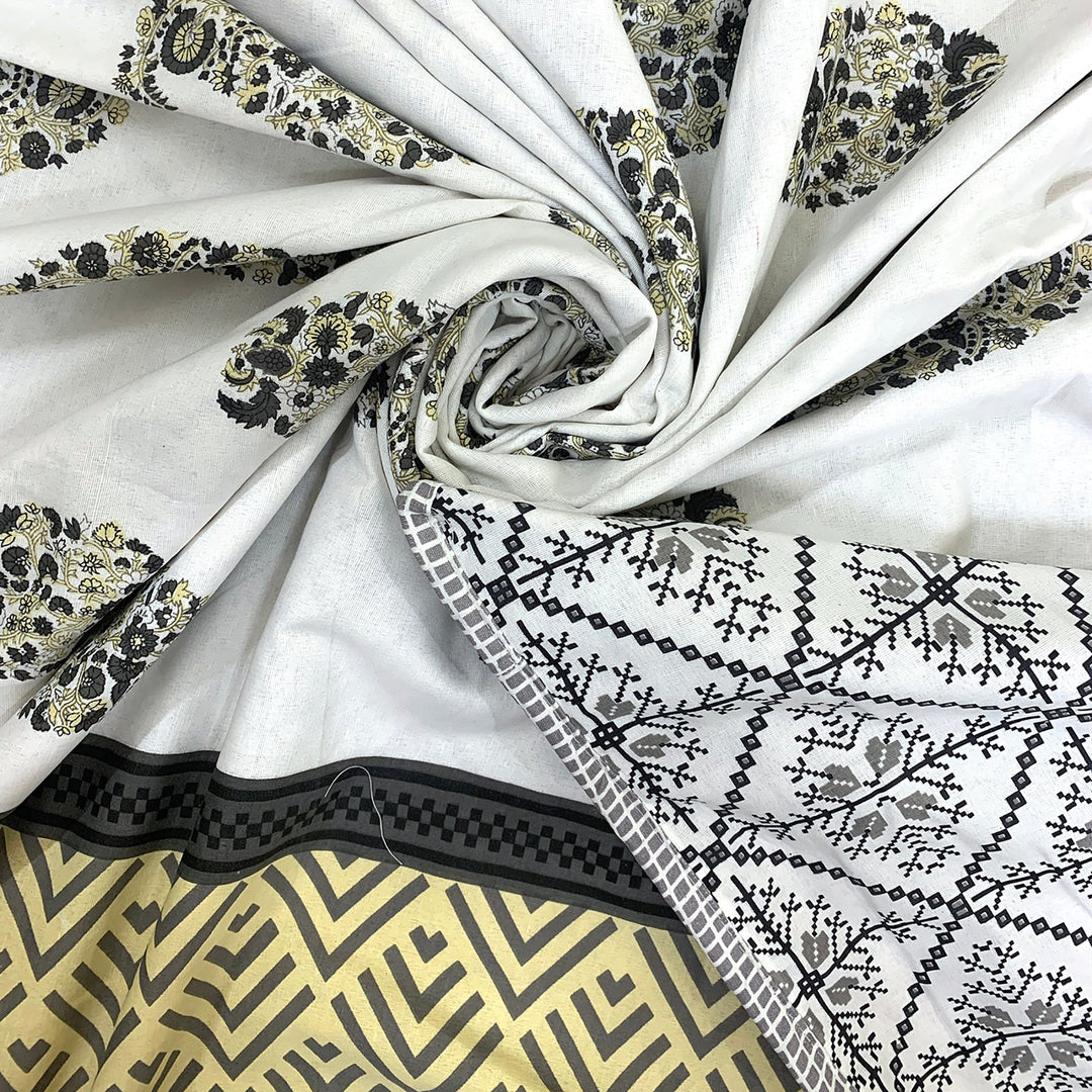 Bella Casa Fashion & Retail Ltd Dohar Single Cotton Reversible Dohar / AC Blanket  | Size: 152 X 228 CM - Canva Collection