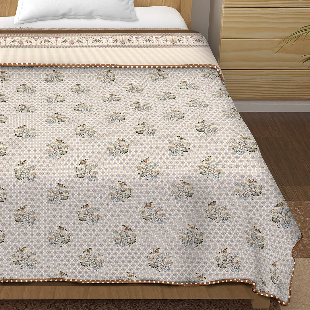Bella Casa Fashion & Retail Ltd Dohar Single Cotton Reversible Dohar / AC Blanket  | Size: 152 X 228 CM - Canva Collection