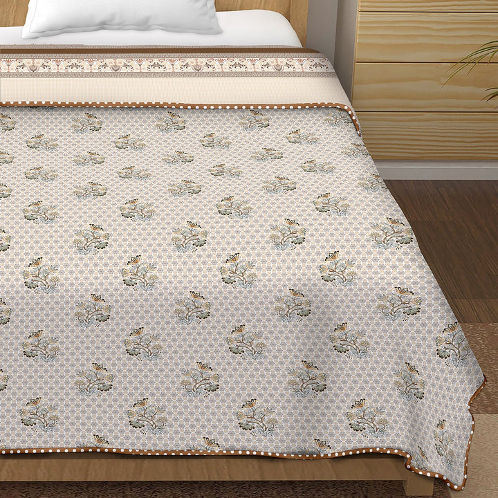 Bella Casa Fashion & Retail Ltd Dohar Single Cotton Reversible Dohar / AC Blanket  | Size: 152 X 228 CM - Canva Collection