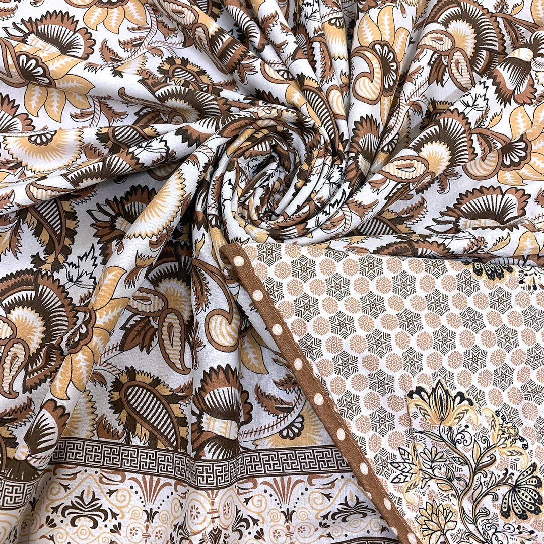 Bella Casa Fashion & Retail Ltd Dohar Single Cotton Reversible Dohar / AC Blanket  | Size: 152 X 228 CM - Canva Collection