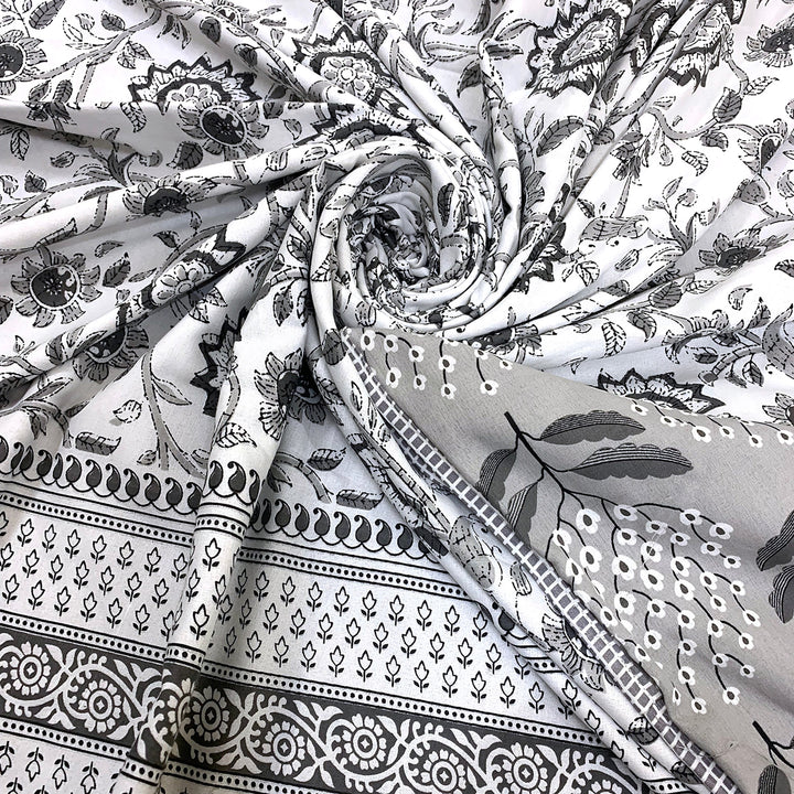 Bella Casa Fashion & Retail Ltd Dohar Single Cotton Reversible Dohar / AC Blanket  | Size: 152 X 228 CM - Canva Collection