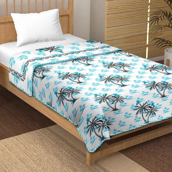 Bella Casa Fashion & Retail Ltd Dohar Single Cotton Reversible Dohar / AC Blanket  | Size: 152 X 228 CM - Canva Collection