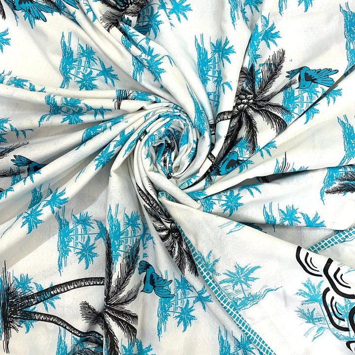 Bella Casa Fashion & Retail Ltd Dohar Single Cotton Reversible Dohar / AC Blanket  | Size: 152 X 228 CM - Canva Collection