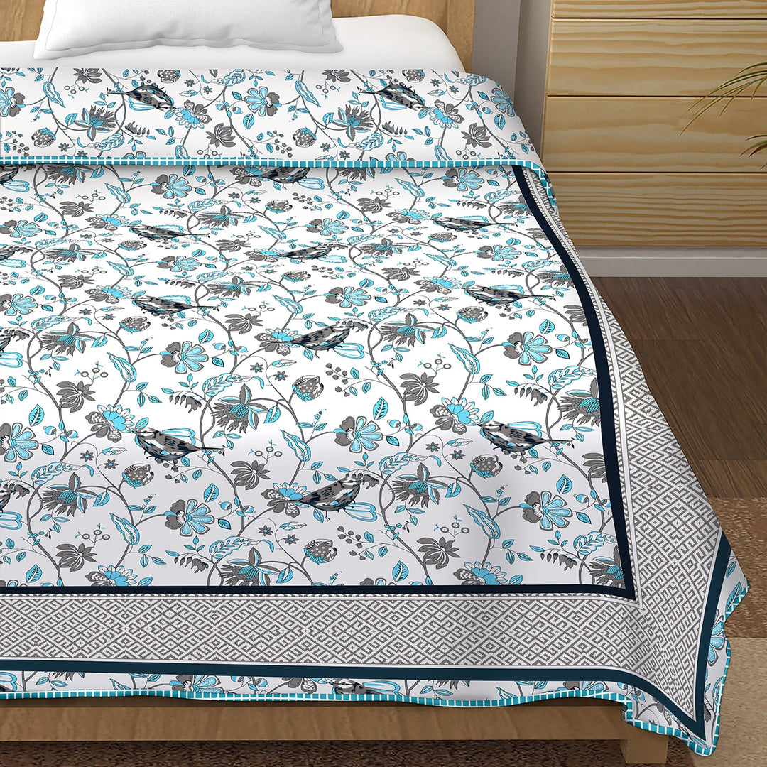 Bella Casa Fashion & Retail Ltd Dohar Single Cotton Reversible Dohar / AC Blanket | Size: 152 X 228 CM - Canva Collection