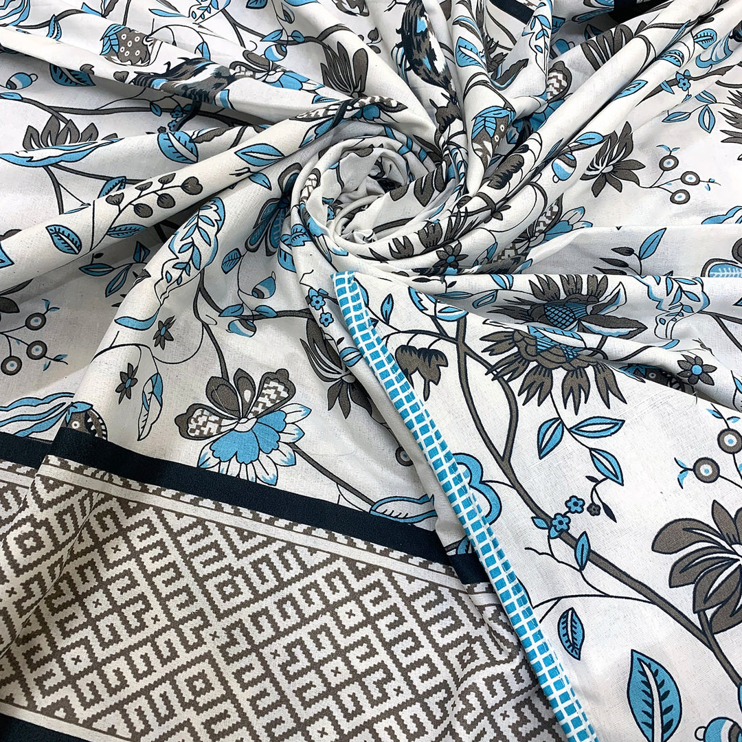 Bella Casa Fashion & Retail Ltd Dohar Single Cotton Reversible Dohar / AC Blanket | Size: 152 X 228 CM - Canva Collection