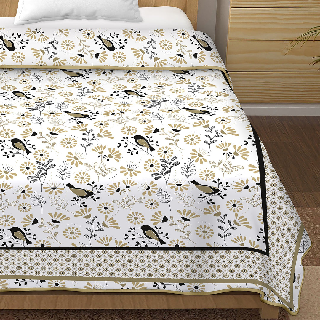 Bella Casa Fashion & Retail Ltd Dohar Single Cotton Reversible Dohar / AC Blanket | Size: 152 X 228 CM - Canva Collection