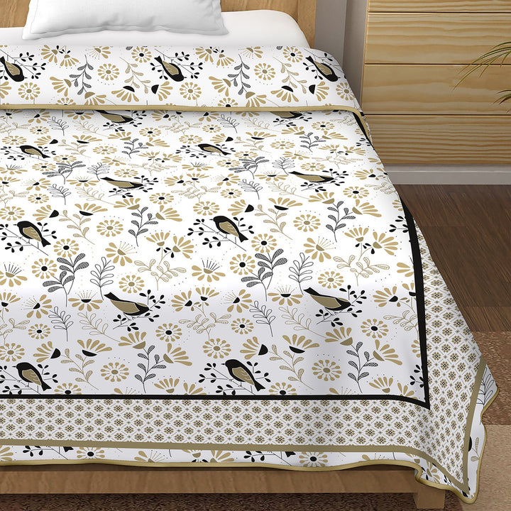 Bella Casa Fashion & Retail Ltd Dohar Single Cotton Reversible Dohar / AC Blanket | Size: 152 X 228 CM - Canva Collection