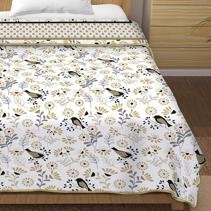 Bella Casa Fashion & Retail Ltd Dohar Single Cotton Reversible Dohar / AC Blanket | Size: 152 X 228 CM - Canva Collection