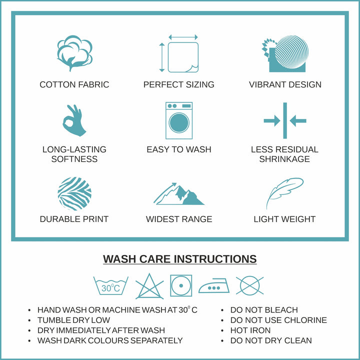 Bella Casa Fashion & Retail Ltd Dohar Single Cotton Reversible Dohar / AC Blanket | Size: 152 X 228 CM - Canva Collection