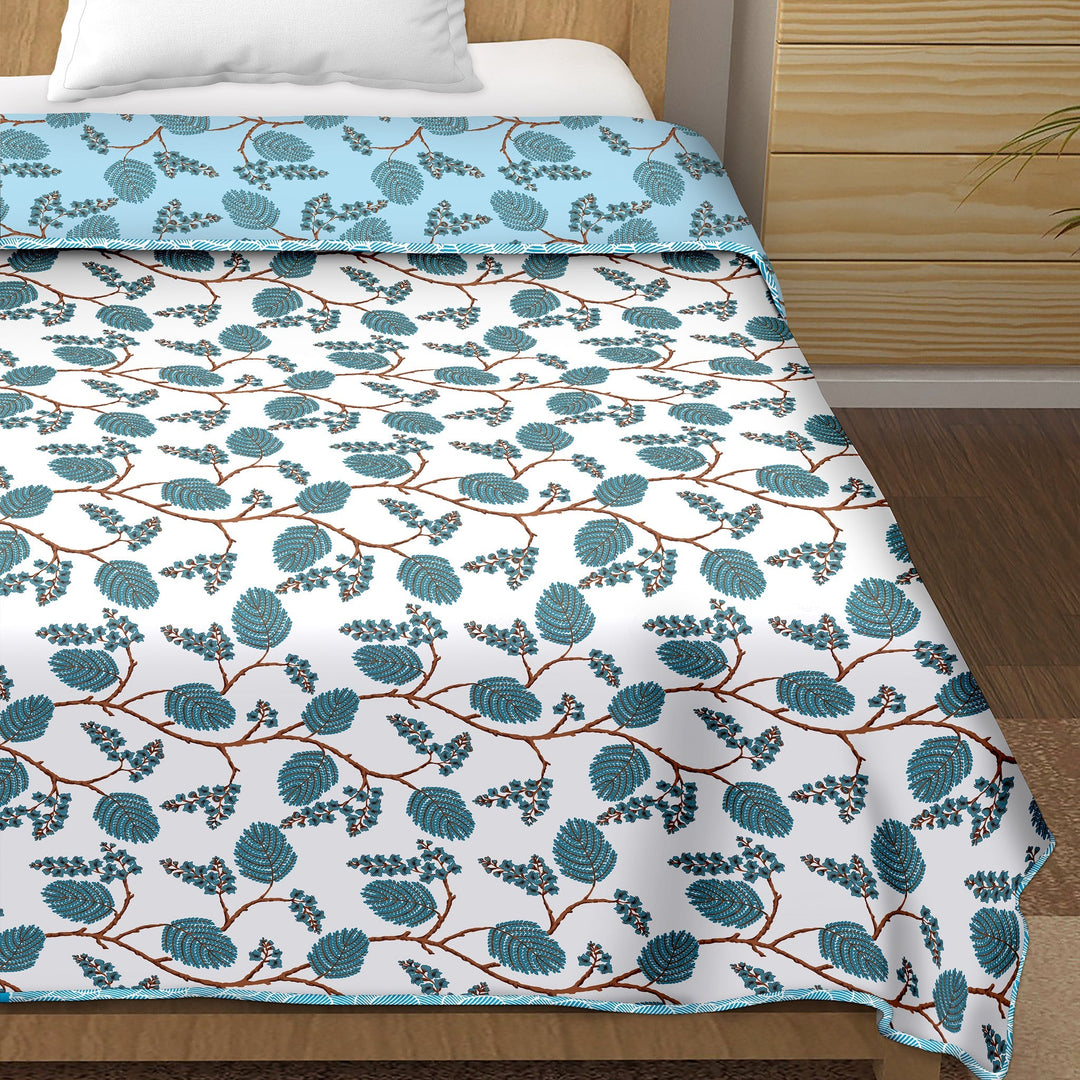Bella Casa Fashion & Retail Ltd  Dohar Single Cotton Reversible Dohar / AC Blanket  | Size: 152 X 228 CM - Canva Collection