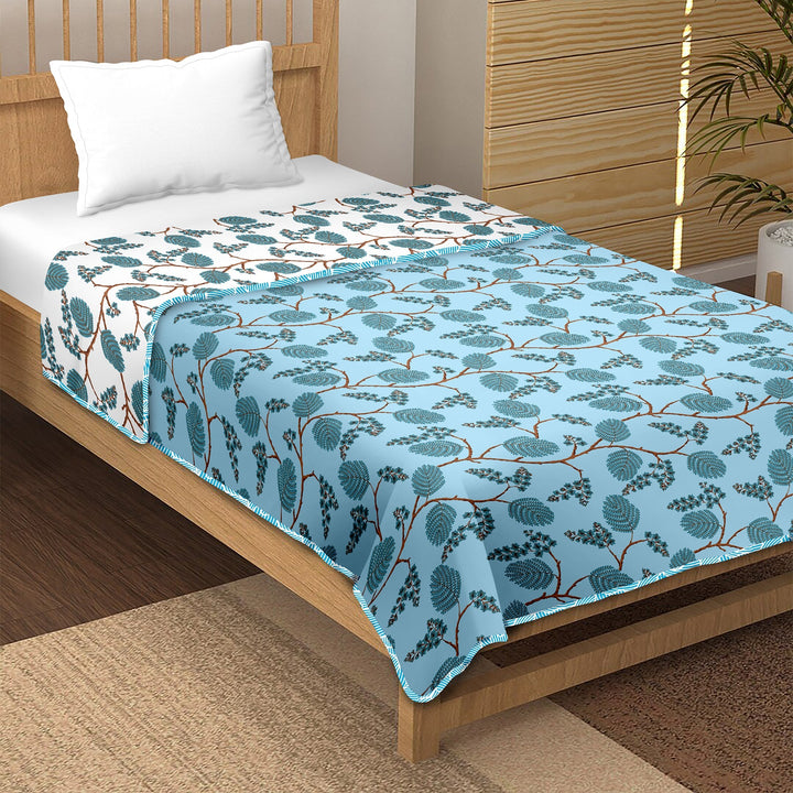 Bella Casa Fashion & Retail Ltd  Dohar Single Cotton Reversible Dohar / AC Blanket  | Size: 152 X 228 CM - Canva Collection