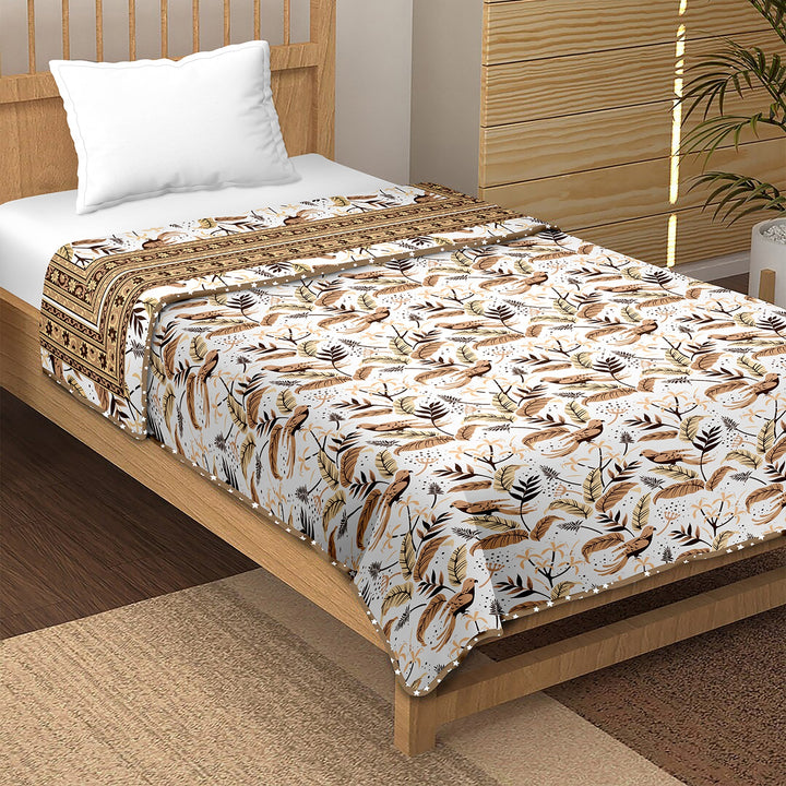 Bella Casa Fashion & Retail Ltd Dohar Single Dohar / AC Blanket Reversible| Size: 152 X 228 CM - Canva Collection