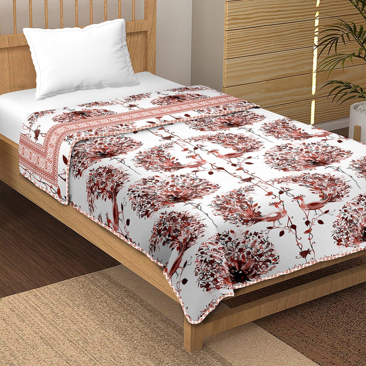 Bella Casa Fashion & Retail Ltd Dohar Single Dohar / AC Blanket Reversible| Size: 152 X 228 CM - Canva Collection