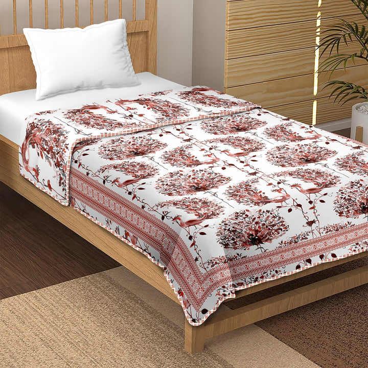 Bella Casa Fashion & Retail Ltd Dohar Single Dohar / AC Blanket Reversible| Size: 152 X 228 CM - Canva Collection