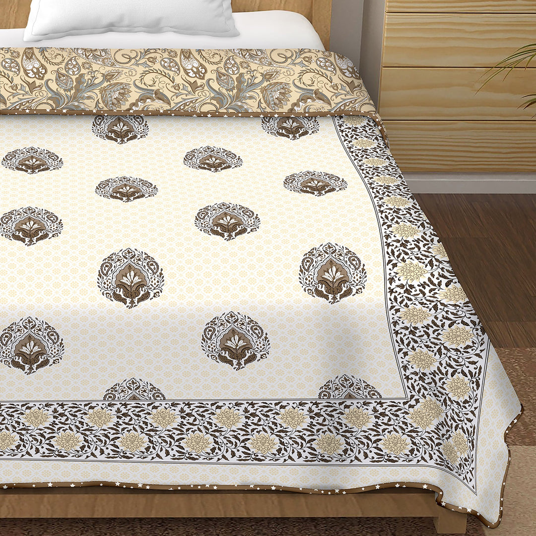 Bella Casa Fashion & Retail Ltd Dohar Single Dohar / AC Blanket Reversible| Size: 152 X 228 CM - Canva Collection