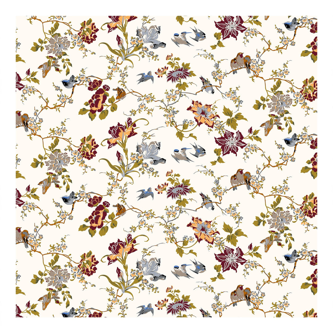 Bella Casa Fashion & Retail Ltd  Double Bedsheet King Size Cotton Floral Multi Colour with 2 Pillow Covers - Genteel Collection