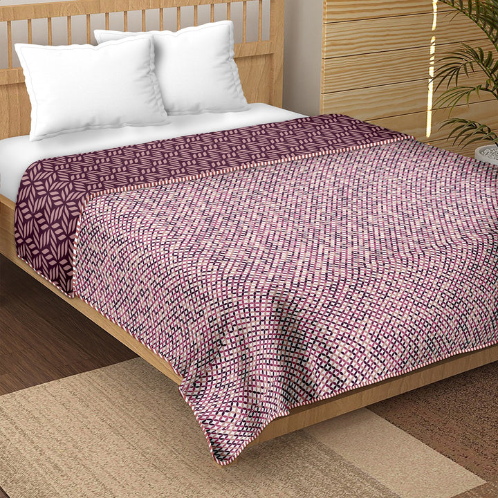 Double Dohar/AC Blanket Reversible Cotton | Size: 228 X 254 CM - Finland Collection