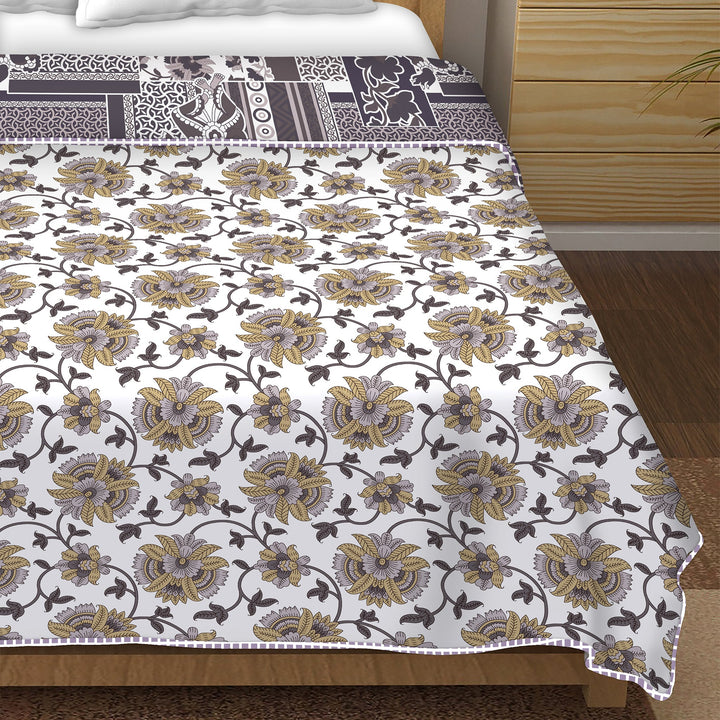 Bella Casa Fashion & Retail Ltd  Double Dohar/AC Blanket Reversible Cotton | Size: 228 X 254 CM - Finland Collection