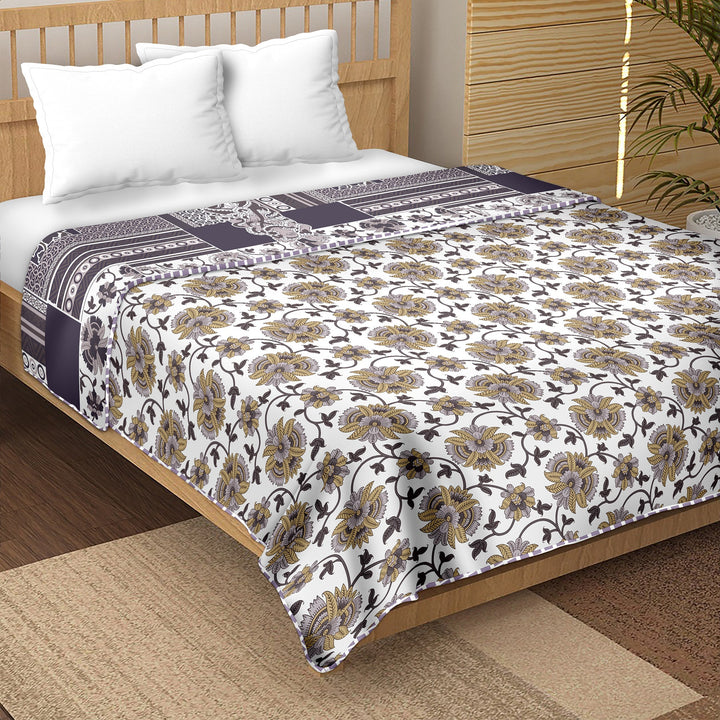 Bella Casa Fashion & Retail Ltd  Double Dohar/AC Blanket Reversible Cotton | Size: 228 X 254 CM - Finland Collection