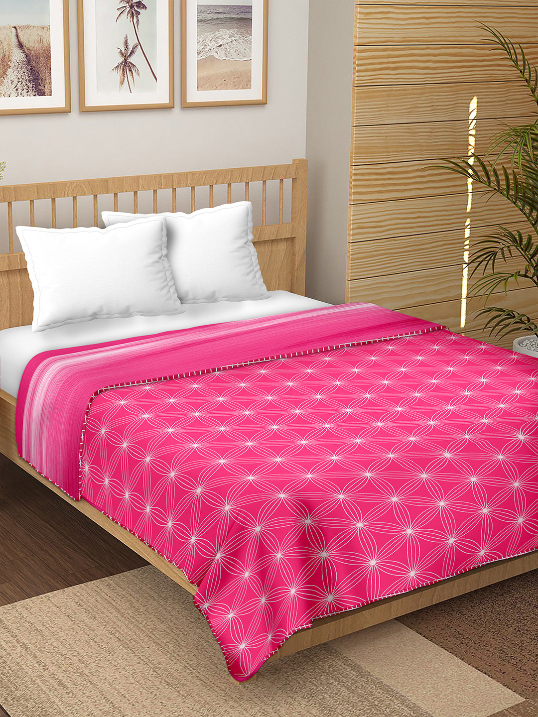 Bella Casa Fashion & Retail Ltd  Double Dohar / AC Blanket Reversible| Size: 200 X 210 CM - Breeze Collection