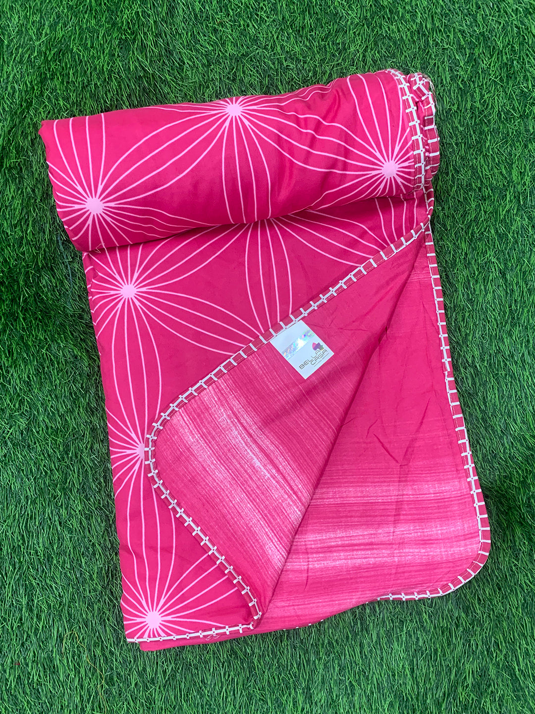 Bella Casa Fashion & Retail Ltd  Double Dohar / AC Blanket Reversible| Size: 200 X 210 CM - Breeze Collection
