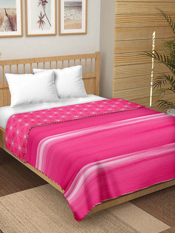 Bella Casa Fashion & Retail Ltd  Double Dohar / AC Blanket Reversible| Size: 200 X 210 CM - Breeze Collection