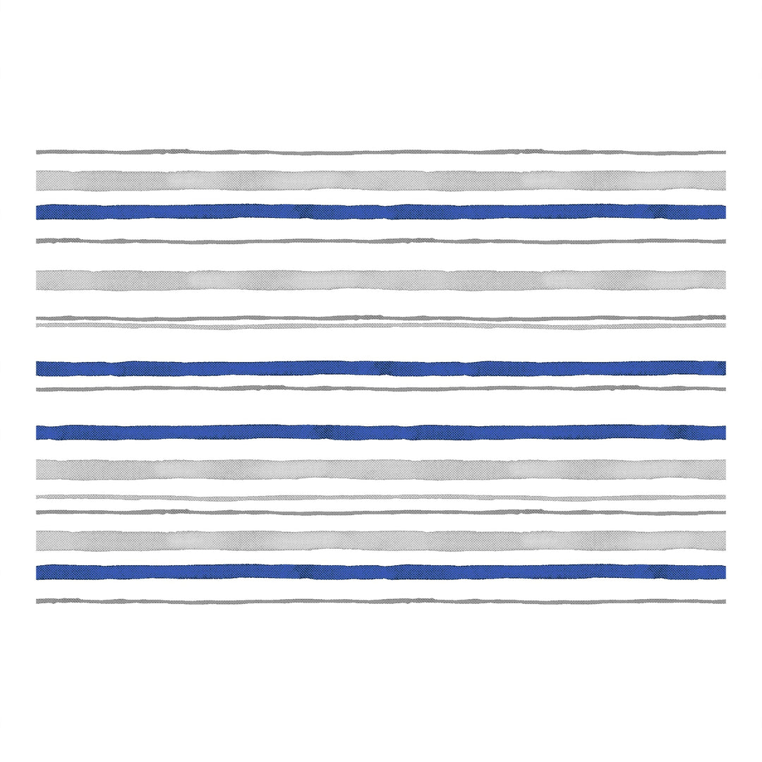 Bella Casa Fashion & Retail Ltd  Double King Size Cotton Abstract Blue Colour Bedsheet with 2 Pillow Covers - Genteel Collection