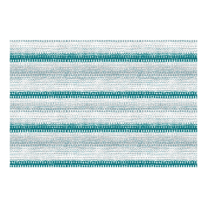 Bella Casa Fashion & Retail Ltd  Double King Size Cotton Abstract Teal Colour Bedsheet with 2 Pillow Covers - Genteel Collection