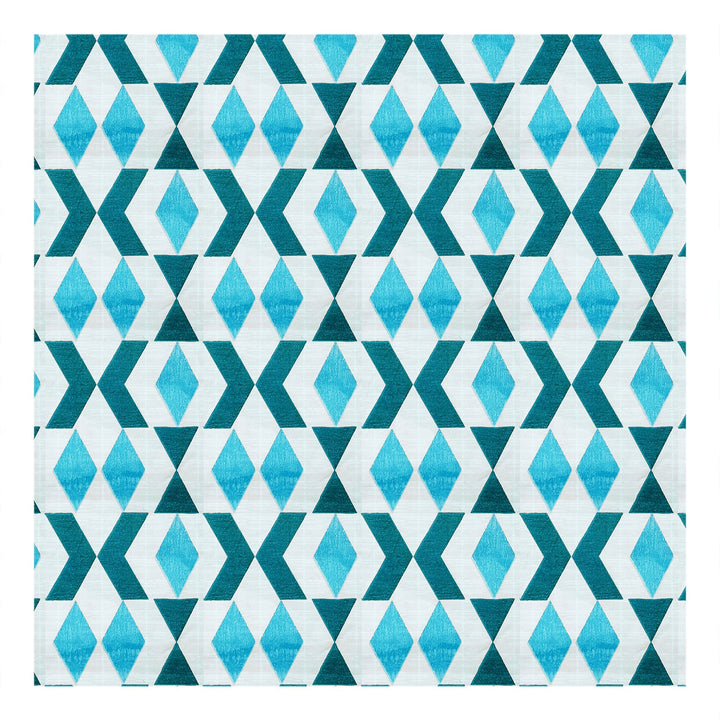 Bella Casa Fashion & Retail Ltd  Single Cotton Abstract Blue Colour Bedsheet with 1 Pillow Cover- Cuddle Collection