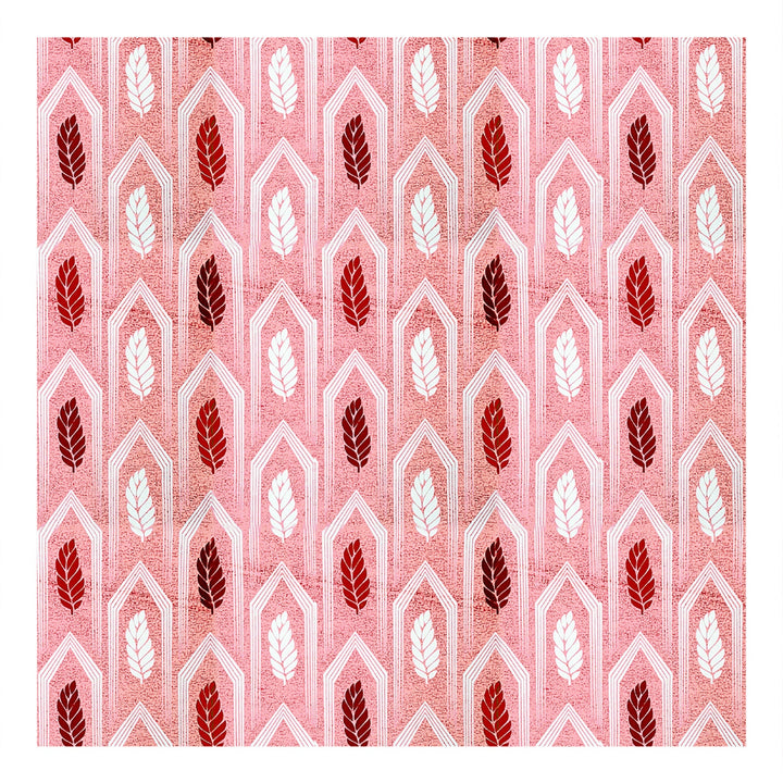 Bella Casa Fashion & Retail Ltd  Single Cotton Abstract Peach Colour Bedsheet with 1 Pillow Cover- Cuddle Collection